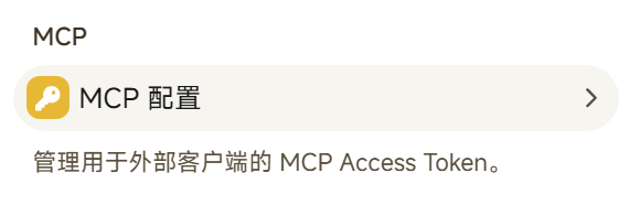 nmBot 面板中的 MCP 配置入口
